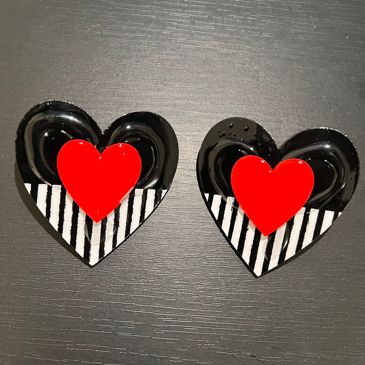 Heart to heart earrings