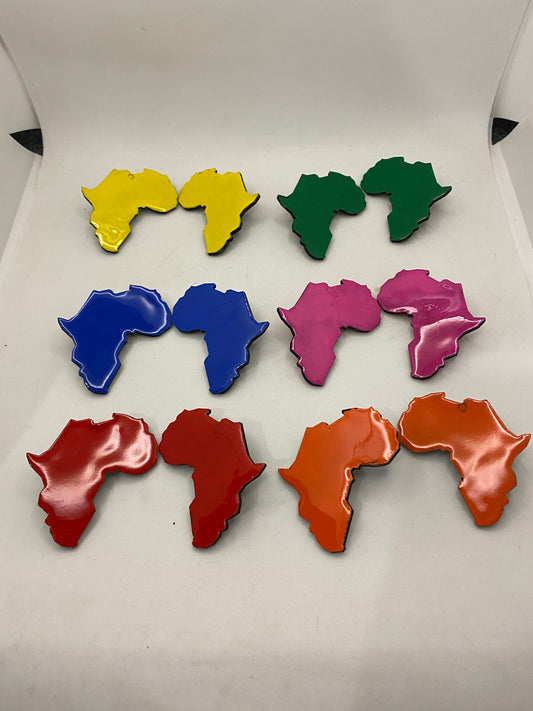 Africa map Earrings