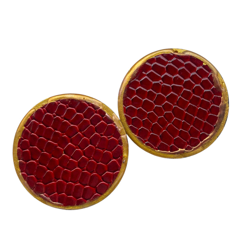 Faux Leather Earrings
