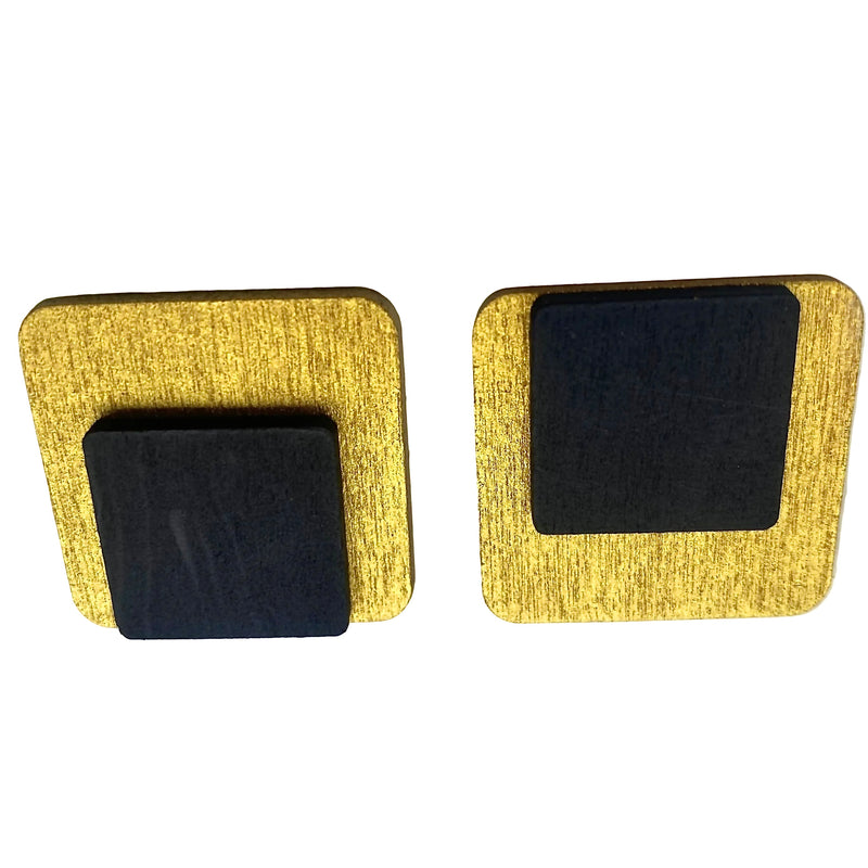 Amahle Wooden Earrings - hover