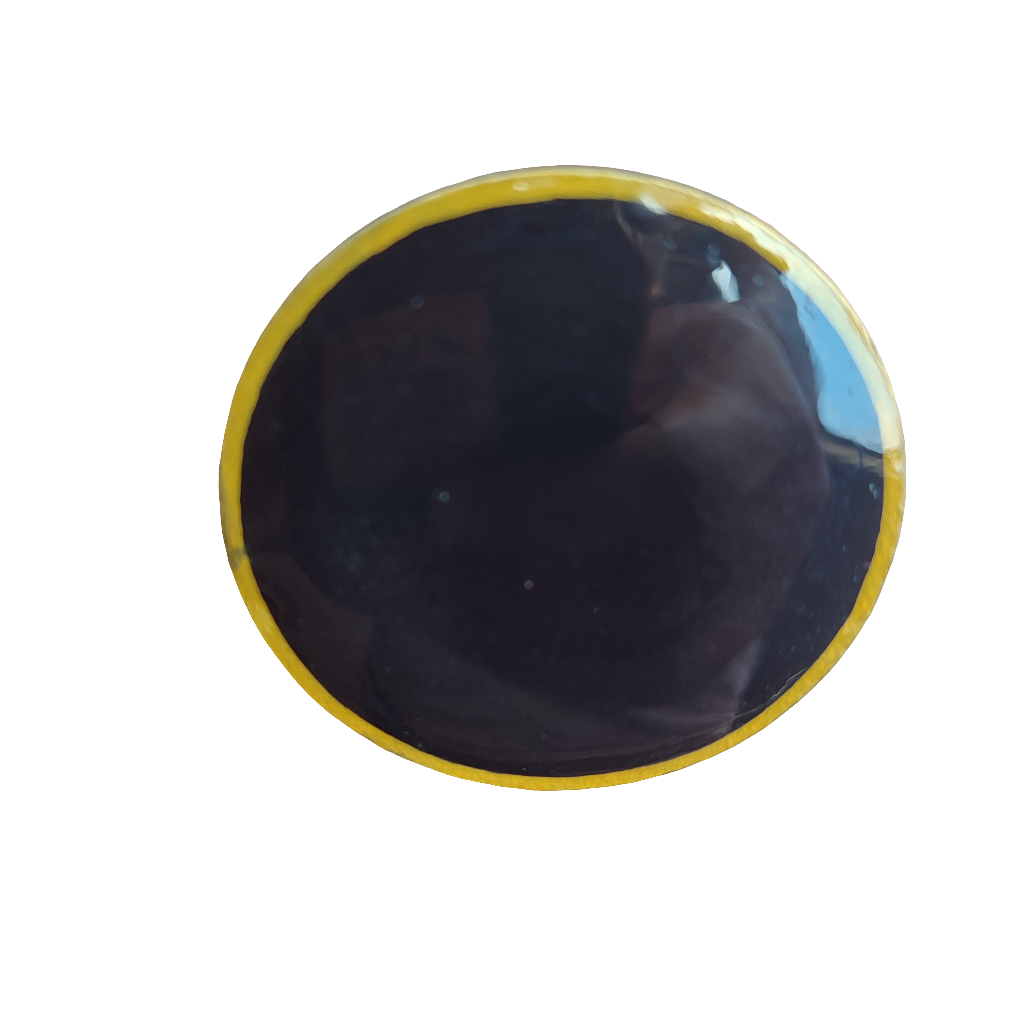 Round Blk Gold Ring