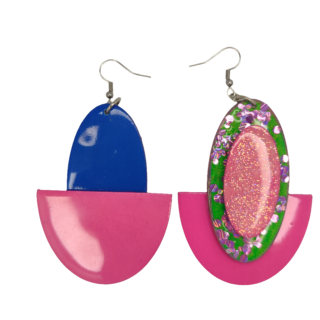 Kelebogile Pink Earrings