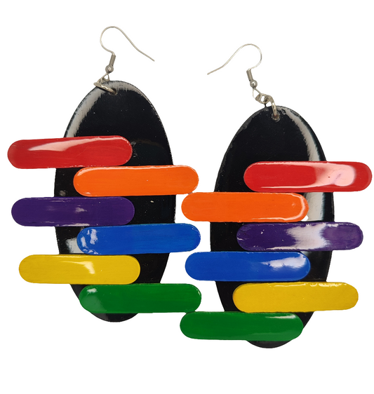 Ice Cream Blk Earrings