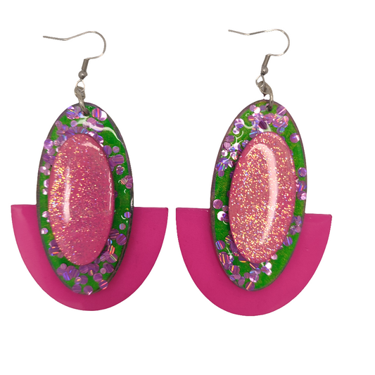 Kelebogile Pink Earrings