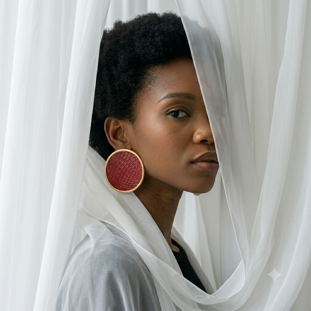 Faux Leather Earrings