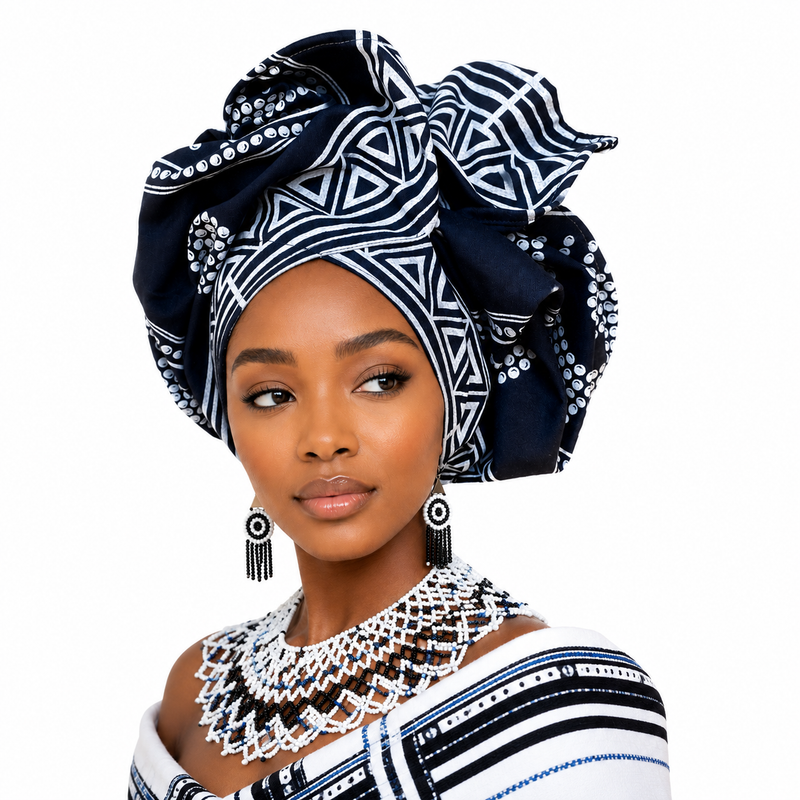 Isintu print headwrap South Africa | Sybarite Accessories