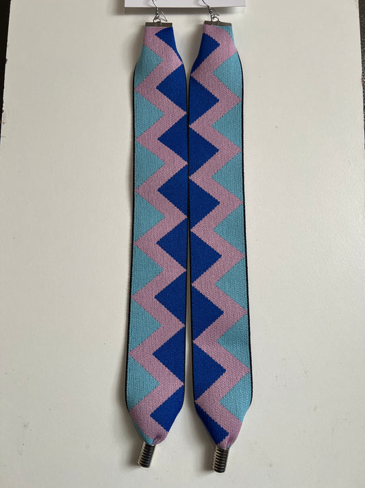 Elastic Statement Drop Earrings – 30cm