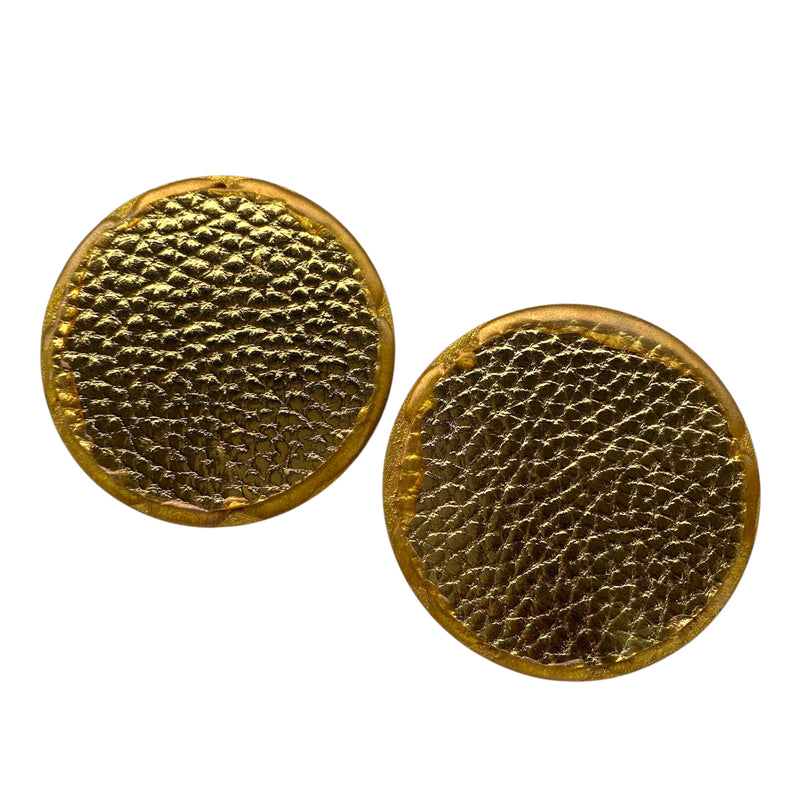 Faux Leather Earrings - hover