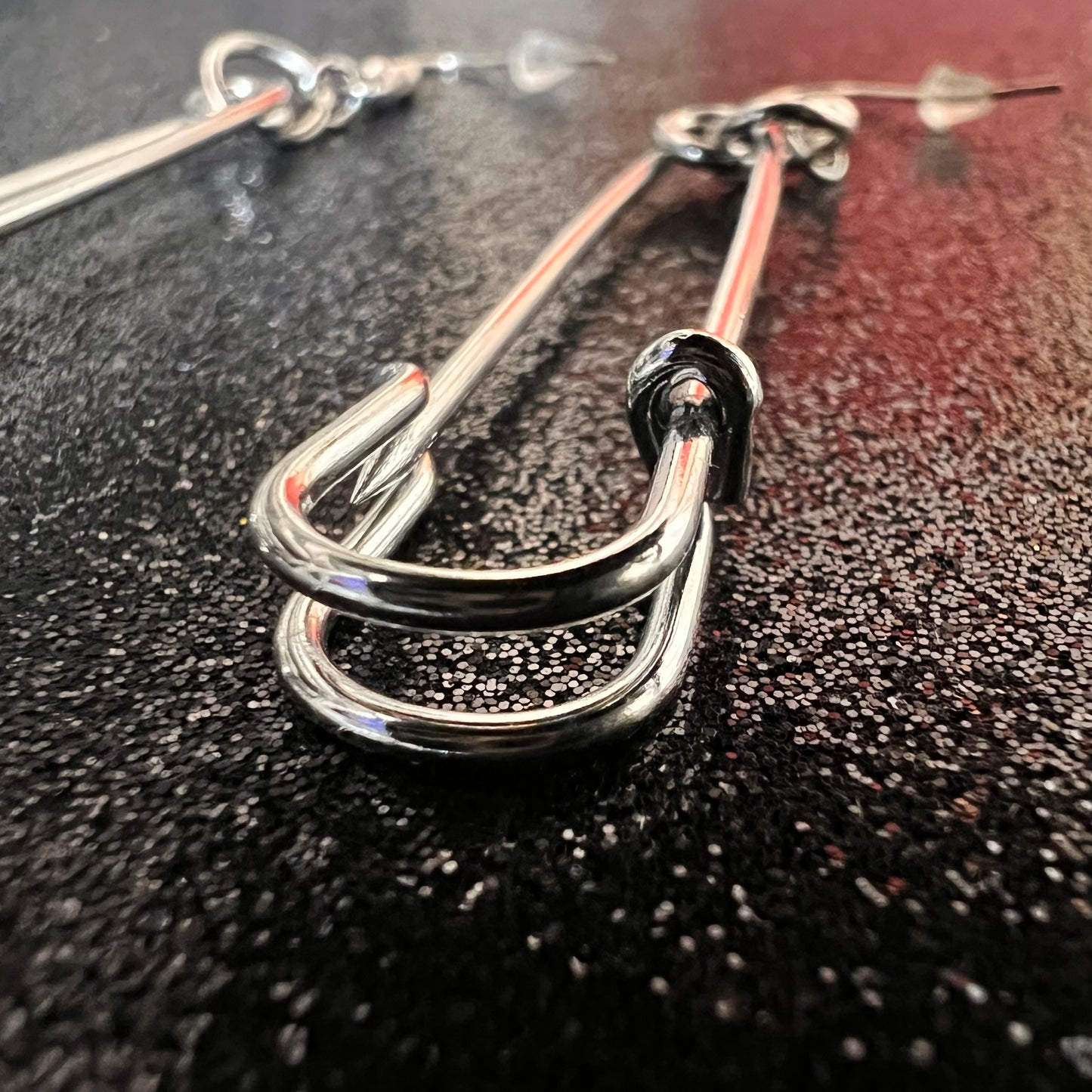 7cm Safety Pin Earrings