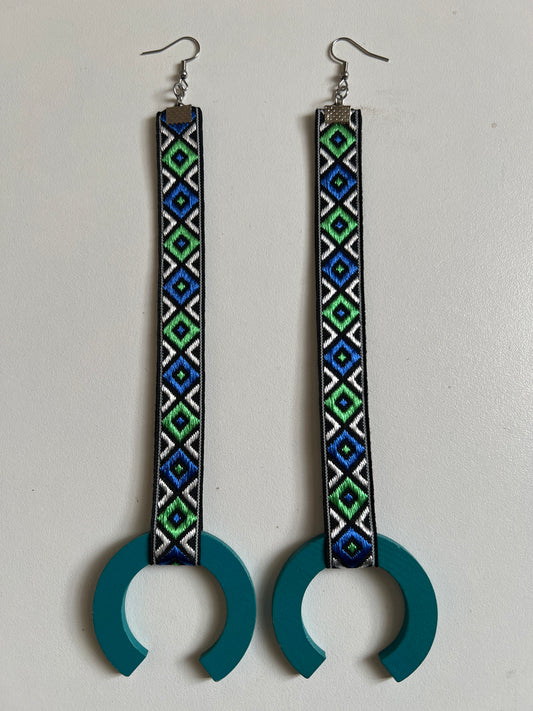 iNqola Blue Earrings - “Carriage”