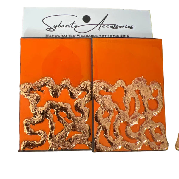 Orange Earrings