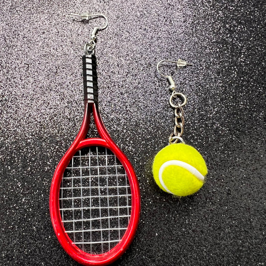 Novelty Tennis Earrings