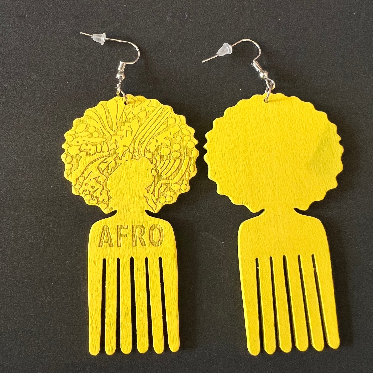 Afro Comb earrings