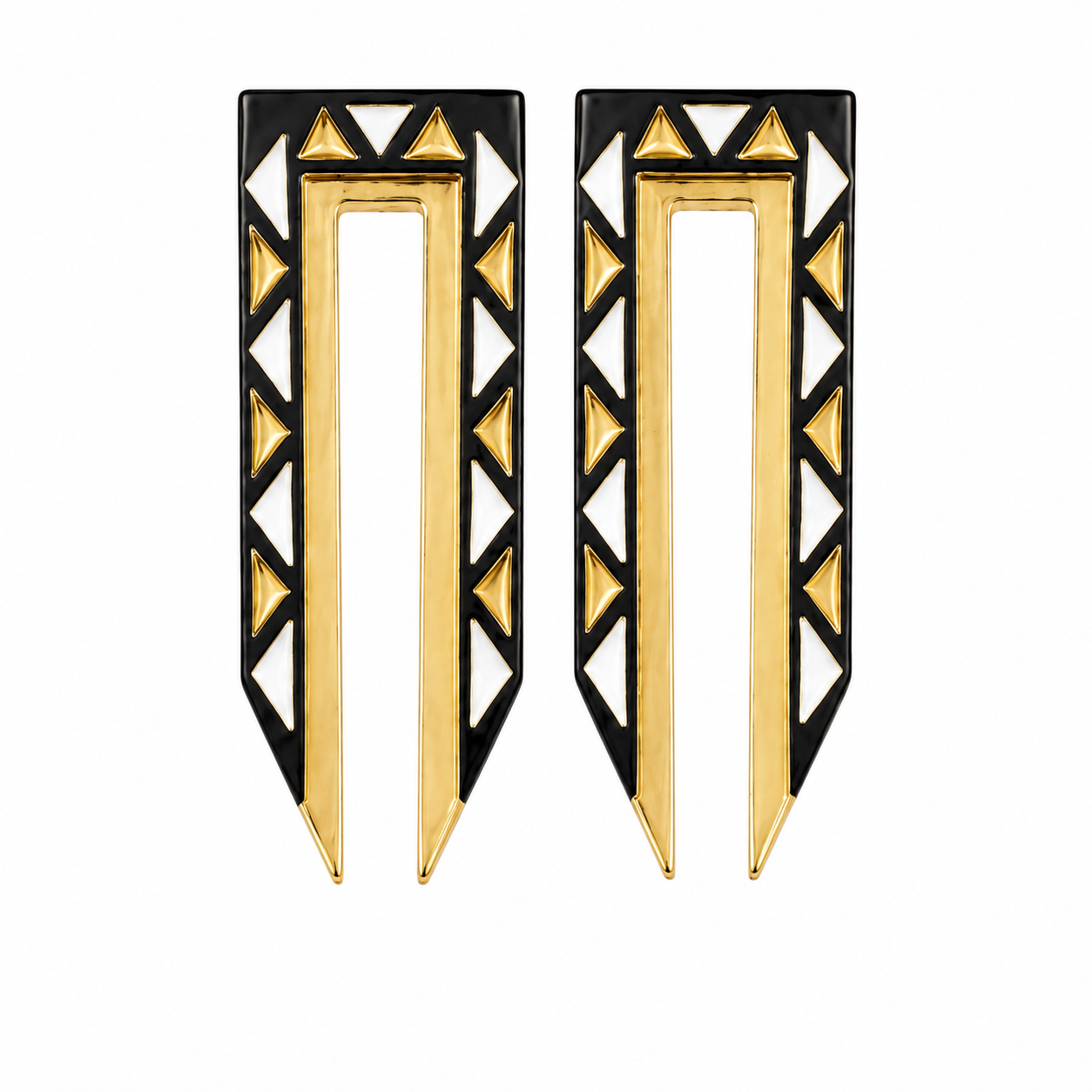 Ndebele Prism Statement Earrings