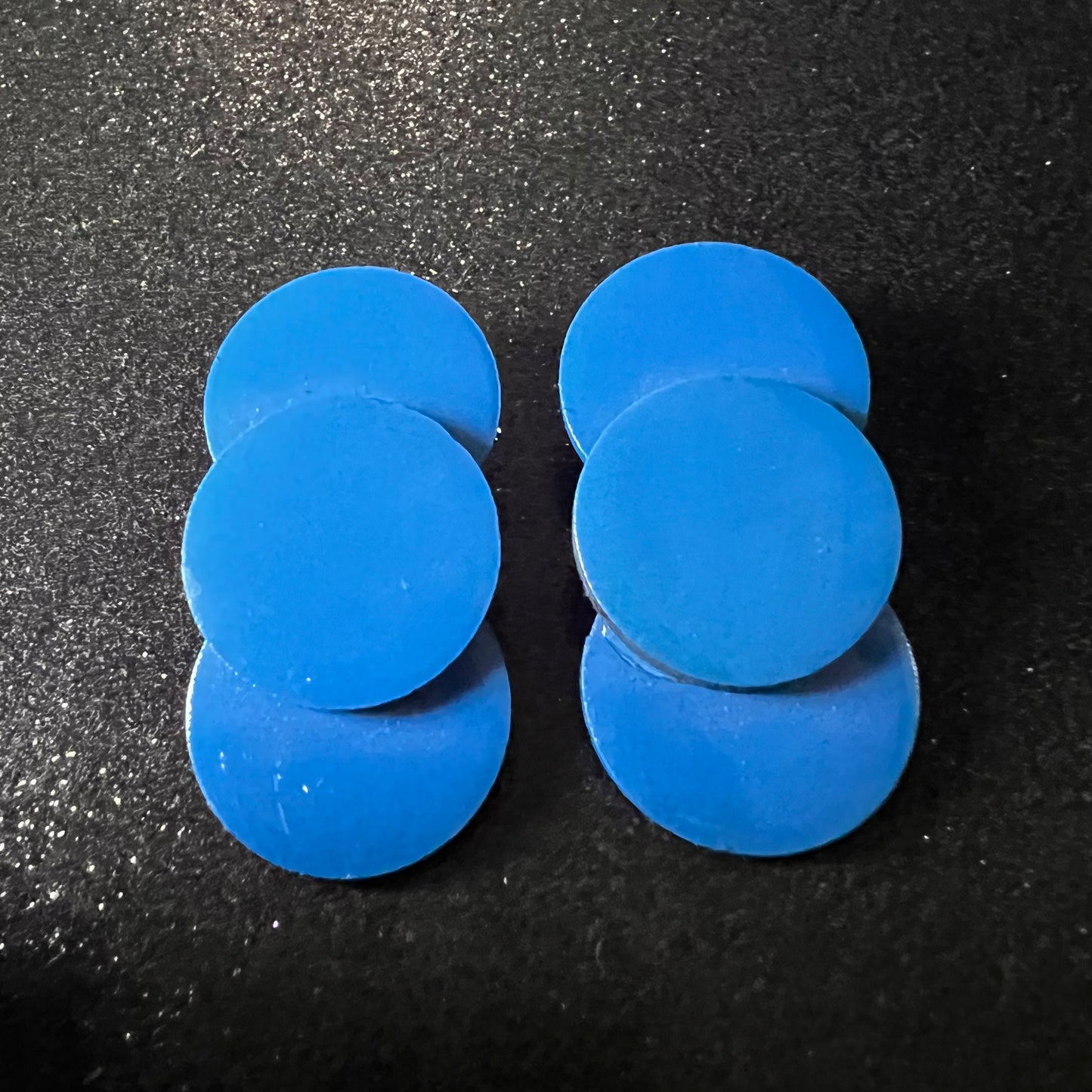 Triple Button Minimalistic Earrings