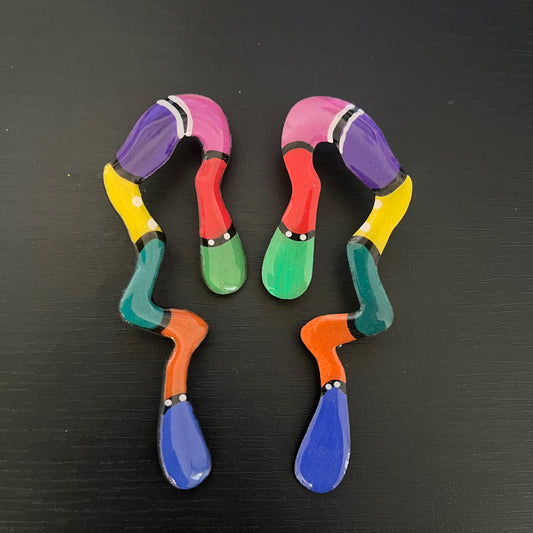 Colourful Wave Earrings
