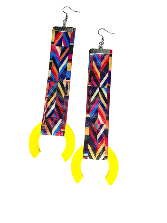 iNqola Yellow Earrings - “Carriage”