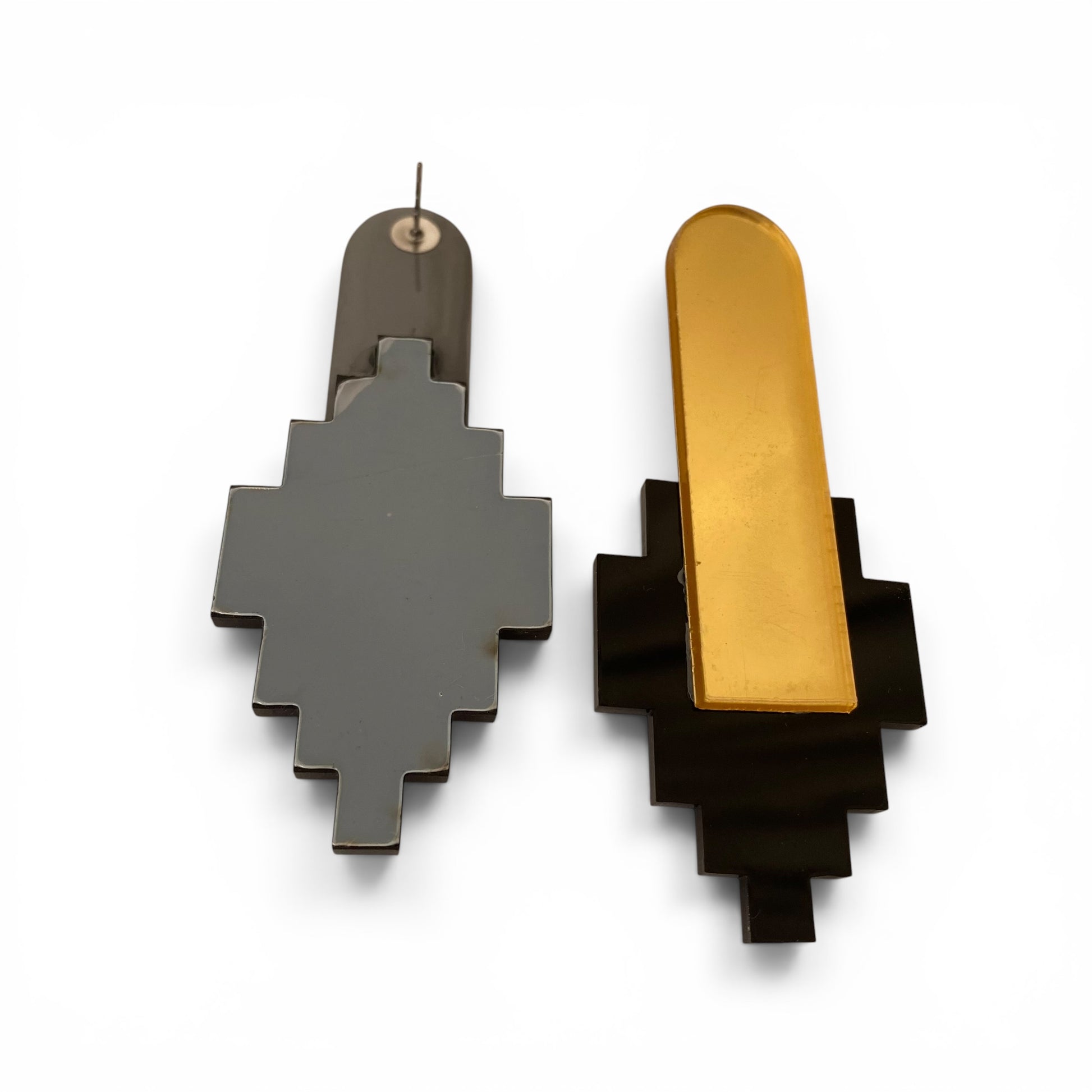 Art Deco acrylic earrings South Africa | Sybarite Accessories