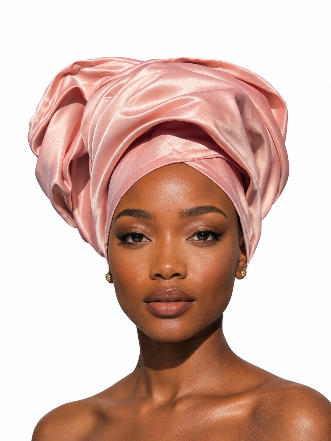Blush Pink Satin Headwrap